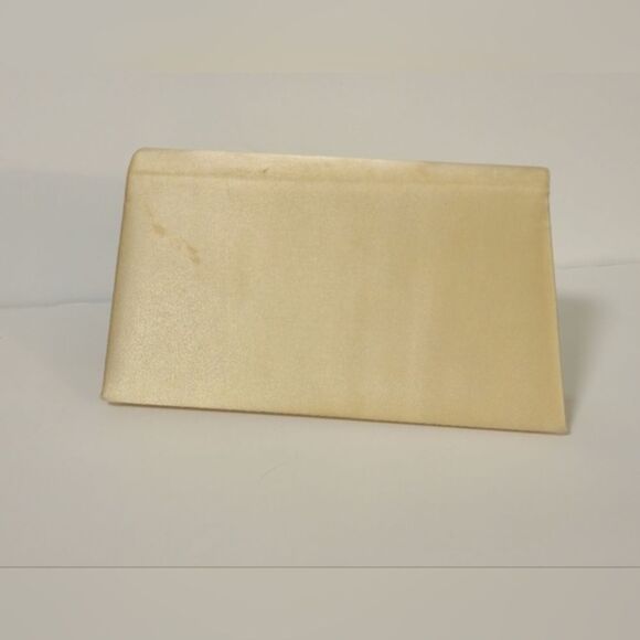 La Sera By Franchi Cream Silk Evening Clutch Bag - Picture 8 of 13
